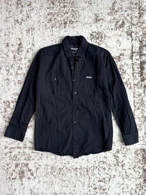 Palm Angels Black Button-Up Long Sleeve Shirt